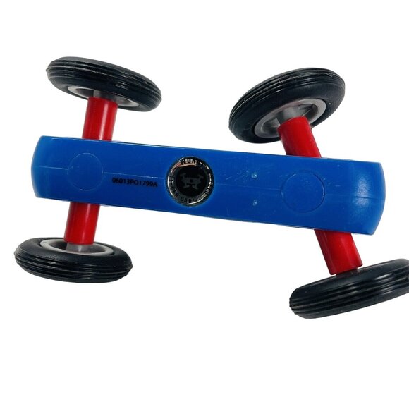 Wonky Wheels Finger Car Blue Push Toy 5" Long Race Roll Toy - Picture 6 of 8